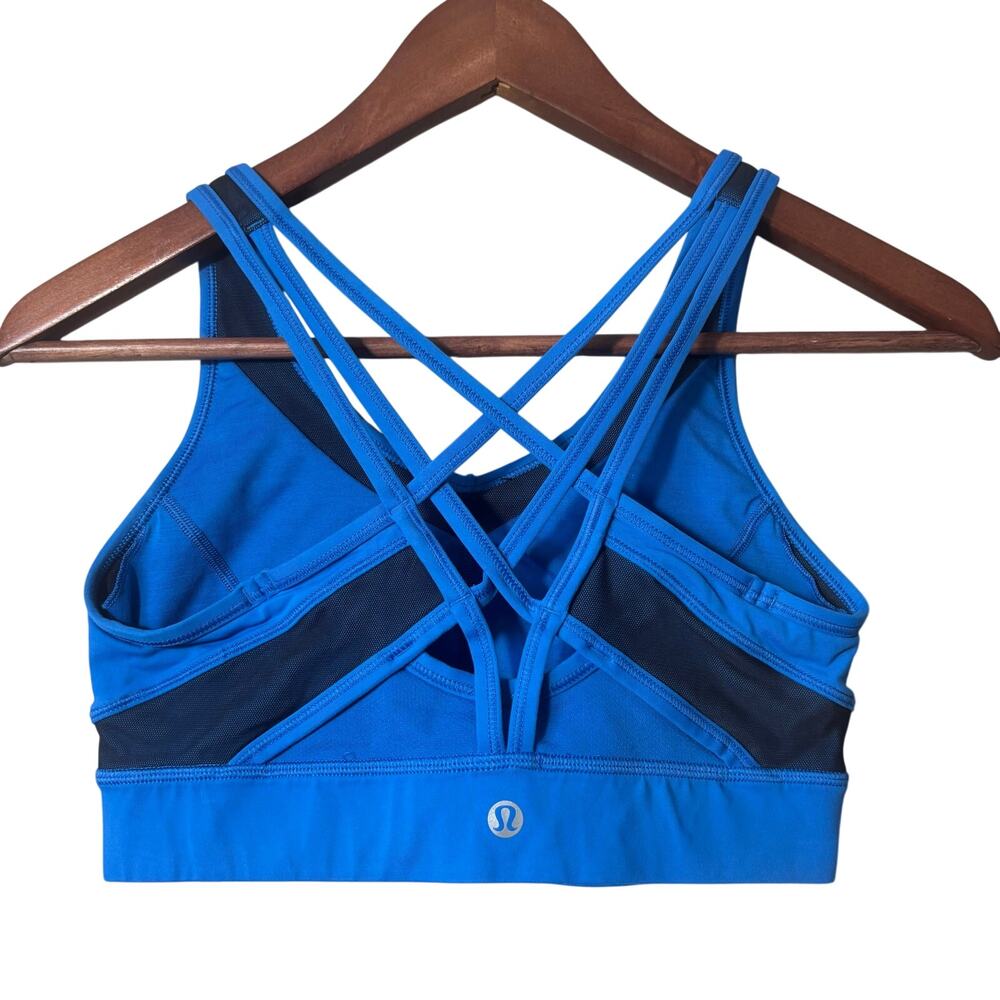 Lululemon Medium Support Running Sports bra blue Size 6
